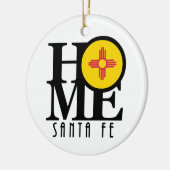HOME Santa Fe New Mexico Keramisch Ornament (Links)
