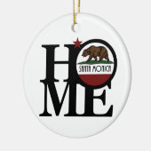 HOME Santa Monica California Keramisch Ornament (Links)