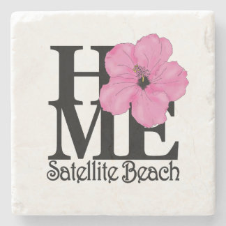 HOME Satellietband Roze Hibiscus Stenen Onderzetter
