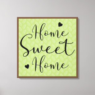 Home Scandia Leaves Canvas Afdruk