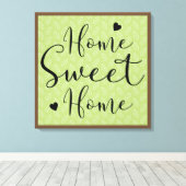 Home Scandia Leaves Canvas Afdruk (Insitu (Houten vloer))