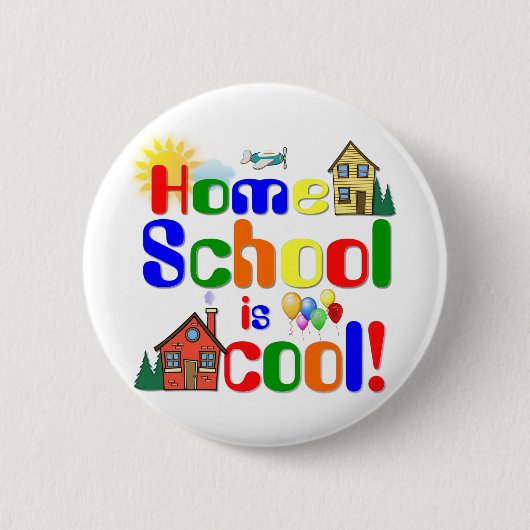HOME SCHOOL RONDE BUTTON 5,7 CM (Voorkant)