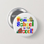 HOME SCHOOL RONDE BUTTON 5,7 CM (Voorkant /achterkant)