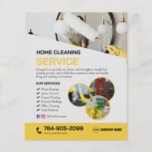 Home Schoonmaak Diensten Flyer