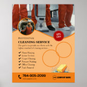 Home Schoonmaakdiensten Aangepast Poster (Voorkant)