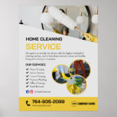 Home schoonmaakdiensten Poster (Voorkant)