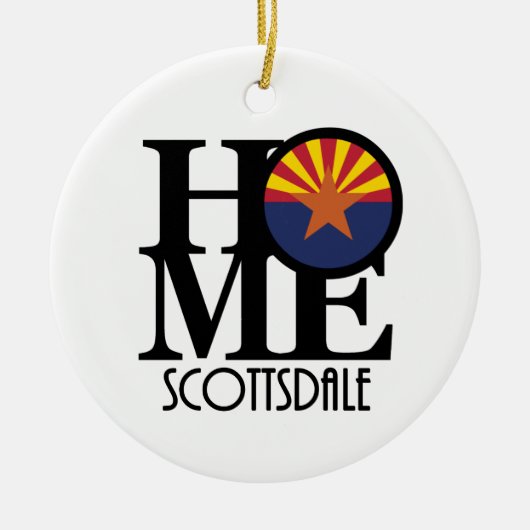 HOME Scottsdale Arizona Keramisch Ornament (Voorkant)