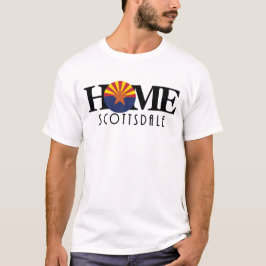HOME Scottsdale Arizona (lange voorafdruk) T-shirt