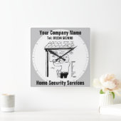 Home Security Alarm Systems klok (Huis)