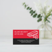 Home Security Company Business Card Visitekaartje (Staand voorkant)