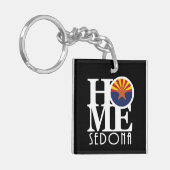 HOME Sedona Arizona Acryl Sleutelhanger (Voorkant Links)