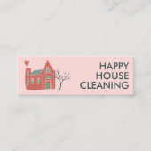 Home Services Charming Cute House Cleaning Home Se Mini Visitekaartje (Voorkant)