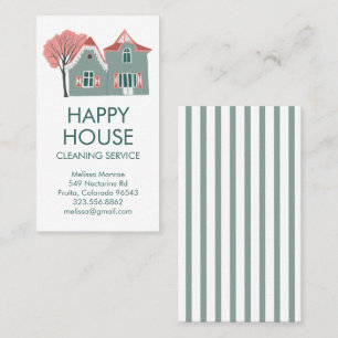 Home Services Charming House Cleaning Visitekaartje