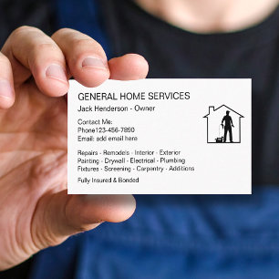 Home Services Handyman Design Carte de visite
