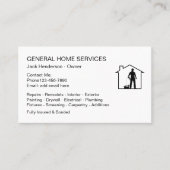 Home Services Handyman Design Carte de visite (Devant)