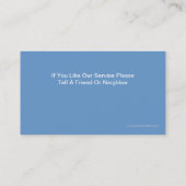 Home Services Visitekaartjes (Achterkant)