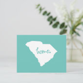 Home South Carolina Custom Color Briefkaart (Staand voorkant)