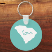 Home South Carolina Custom Color Sleutelhanger (Voorkant)