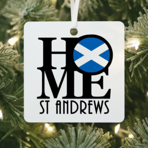 HOME St Andrews Scotland Metalen Ornament