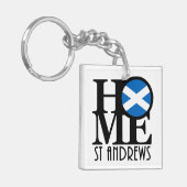 HOME St Andrews Scotland Sleutelhanger (Voorkant Links)