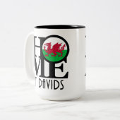 HOME St Davids 15oz Tweekleurige Koffiemok (Voorkant links)