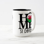 HOME St Davids 15oz Tweekleurige Koffiemok (Voorkant rechts)