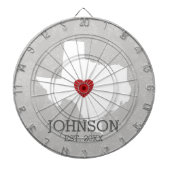 Home State Map Art - Custom Name Texas Dartbord (Voorkant)