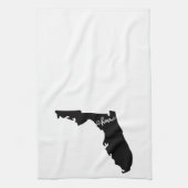 Home State Outline Heart Florida Kitchen Towel Theedoek (Verticaal)
