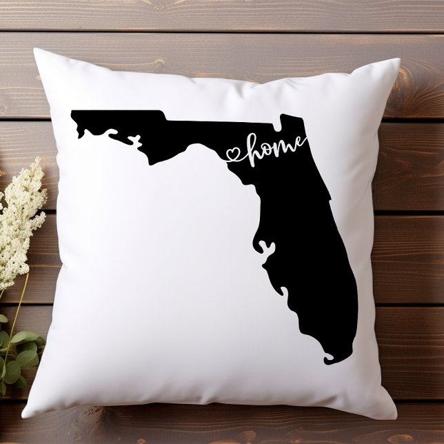 Home State Outline Heart Florida Kussen (Creator heeft geüpload)