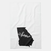 Home State Outline Heart Georgia Kitchen Towel Theedoek (Verticaal)