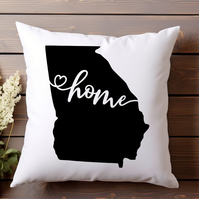 Home State Outline Heart Georgia Kussen (Creator heeft geüpload)