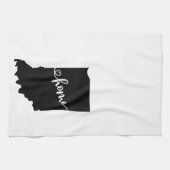 Home State Outline Heart Indiana Serviette de cuis (Horizontal)