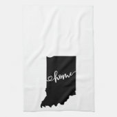 Home State Outline Heart Indiana Serviette de cuis (Vertical)