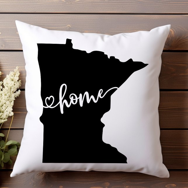 Home State Outline Heart Minnesota Kussen (Creator heeft geüpload)