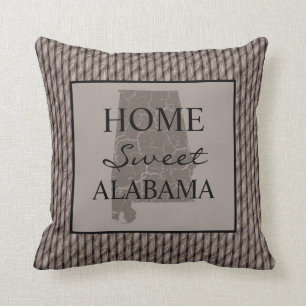 Home Sweet Alabama Faux Weave Kussen