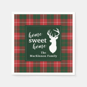 Home Sweet Family Kerstmis Tartan MacKinnon Servet