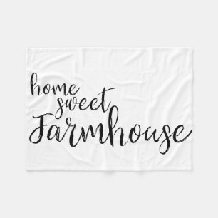 Home Sweet Farmhouse Fleece Blanket