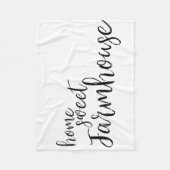 Home Sweet Farmhouse Fleece Blanket (Voorkant)