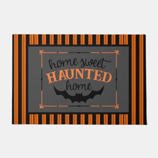 Home Sweet Haunted Home Halloween Deurmat (Voorkant)