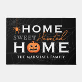 Home Sweet Haunted Home Persoonlijke gepersonalise Deurmat (Voorkant)