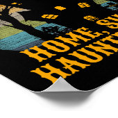HOME SWEET HAUNTED THME grappig halloween Poster (Hoek)