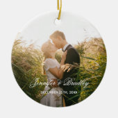 Home Sweet Home - Aangepaste naam en foto Keramisch Ornament (Voorkant)