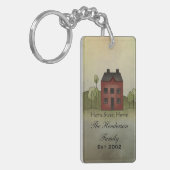 Home Sweet Home Aangepaste naam Sleutelhanger (Voorkant Links)