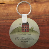 Home Sweet Home - Aangepaste naam Sleutelhanger (Voorkant)