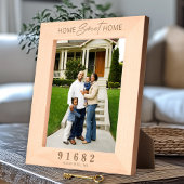 Home Sweet Home Aangepaste postcode Gegraveerde Lijstjes