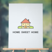 Home Sweet Home Acryl Bord (Neutraal)