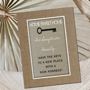Home Sweet Home Adreswijziging Briefkaart - Sleute