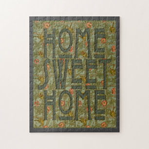 Home Sweet Home art nouveau style puzzle Legpuzzel
