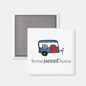 Home Sweet Home Camper Magneet (Voorkant / Achterkant)