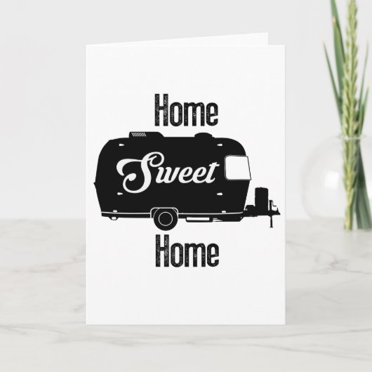 Home Sweet Home -  Camper  Trailer Kaart (Voorkant)